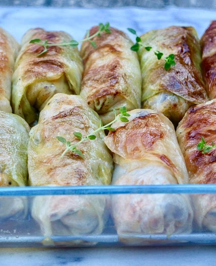 Vegetarian cabbage rolls (Kåldolmar)