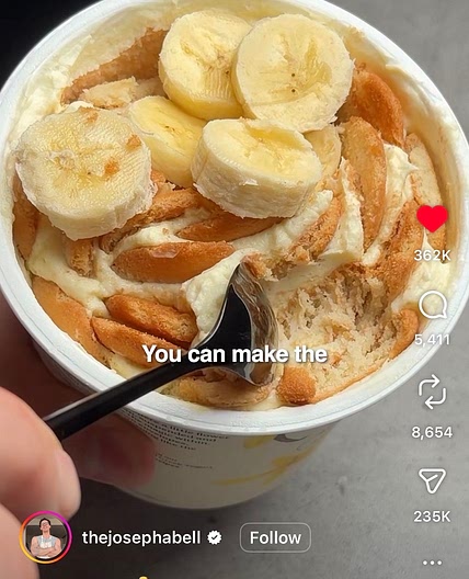 Banana pudding Greek yogurt 