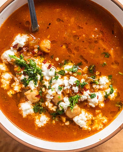 Smoky Mediterranean Chickpea Soup