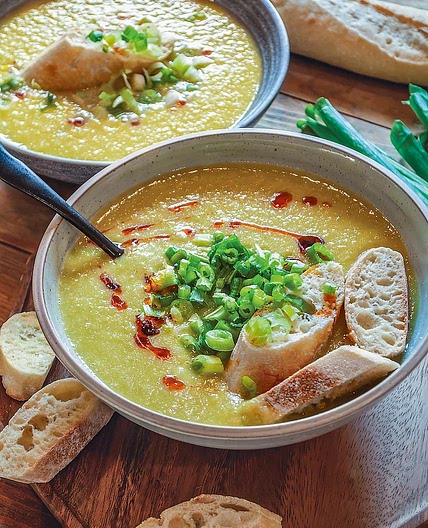 Vegan Spring Onion Soup