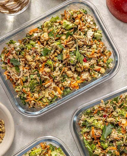 Chicken and Broccoli Meal Prep Salad