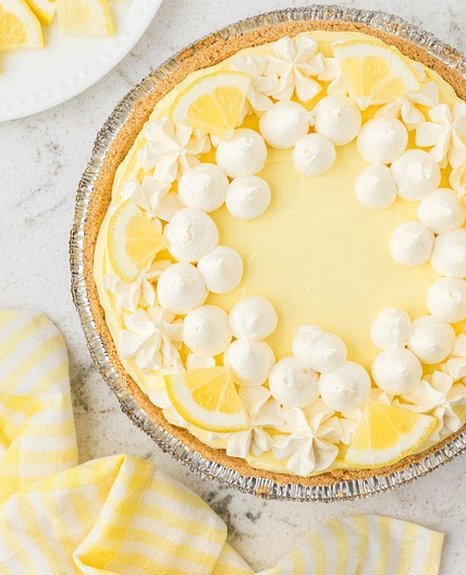 No Bake Lemon Cheesecake Pie