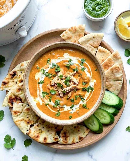 Crockpot Butter Chicken Dip (Creamy Indian-Inspired Party Dip)