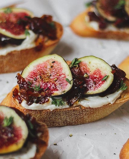 Fig and Bacon Jam Crostini