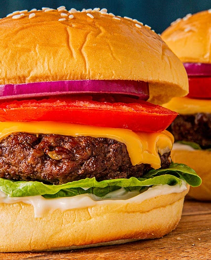 Air Fryer Cheeseburgers