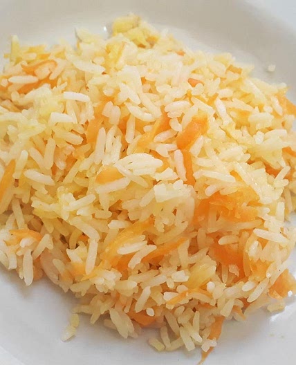 Receita de Arroz soltinho refogado com cenoura