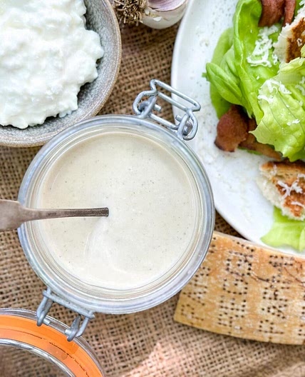 Vinaigrette César au fromage cottage