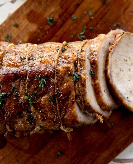 Receita de Lombo de porco com vinho branco