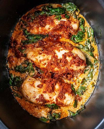 Slow Cooker Pesto Chicken