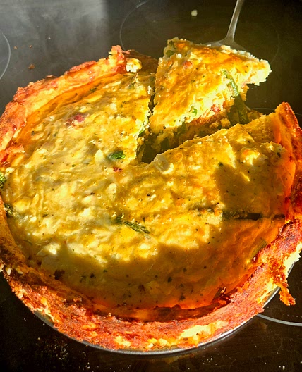 Potato crust quiche