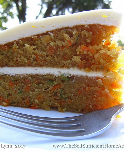 Carrot Zucchini Cake with Cream Cheese Frosting