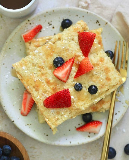 Sheet Pan Cottage Cheese Pancakes (20g protein!)