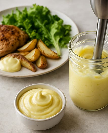Homemade Ghee Mayo (Immersion Blender Method)