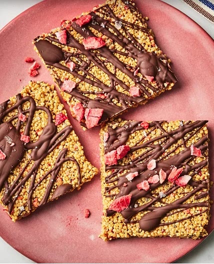 Chocolate-Covered Puffed Quinoa Bark