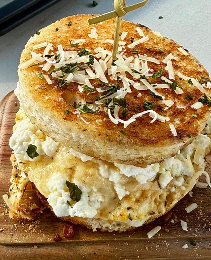 Blackstone Mediterranean Breakfast Sandwiches