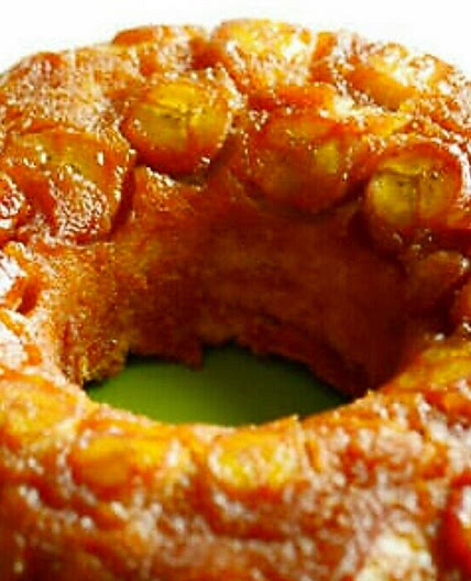 Bolo de banana com canela