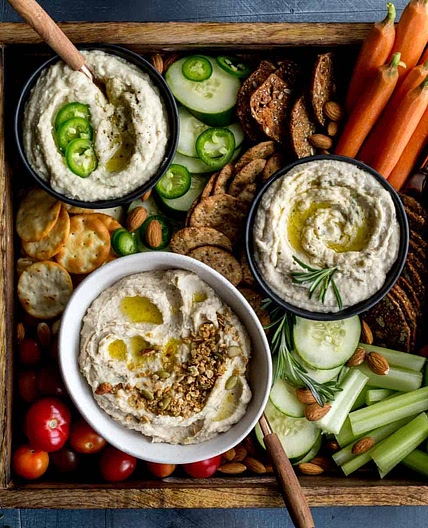 White Bean Dip (Three Easy Variations)