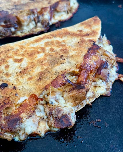 Blackstone Chicken Chorizo Pineapple Quesadillas