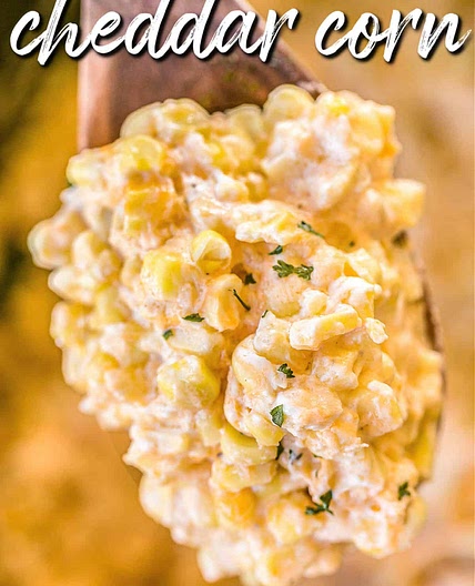 Slow Cooker Cheddar Corn