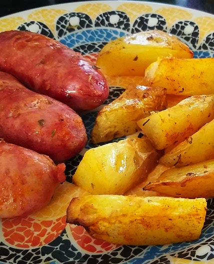 Receita de Batata frita com calabresa na AirFryer