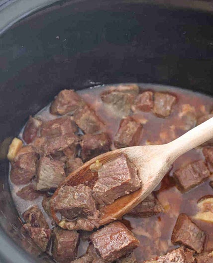 Slow Cooker Garlic Steak Bites