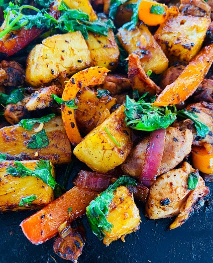 Blackstone Caribbean Chicken Stir Fry