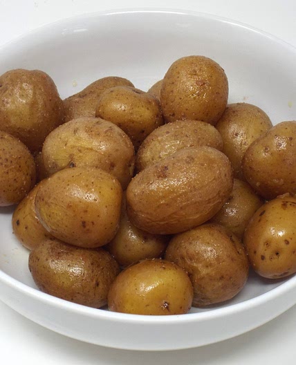 Garlic and Olive Oil Confit Potatoes