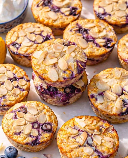 Blueberry Baked Oatmeal Cups