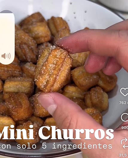 Mini churros rápidos