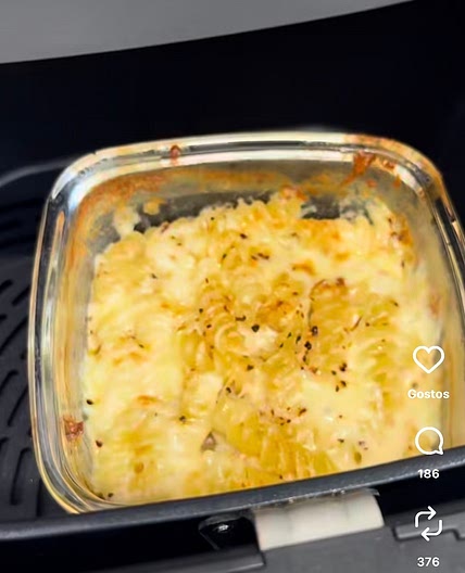 Massa preguiçosa na air fryer