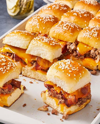 Bacon Cheeseburger Sliders