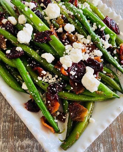 Bacon Cranberry Green Beans
