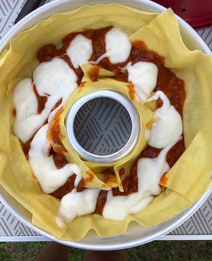 Lasagna in the Omnia Oven