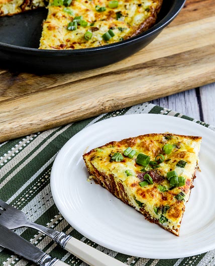 Bacon Frittata with Two Cheeses
