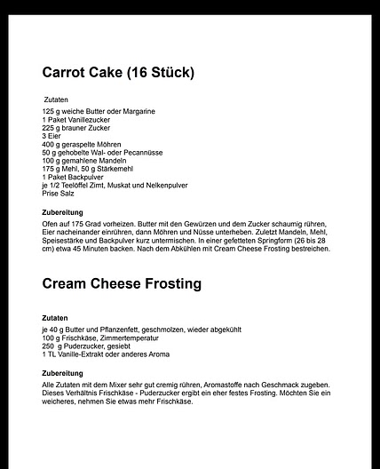 Carrot cake