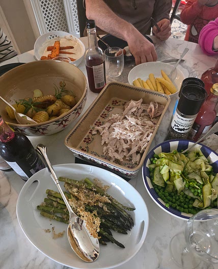 Roasted carrots with feta whip