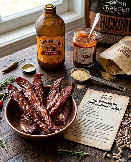 Triple-Smoke" Chicken Jerky