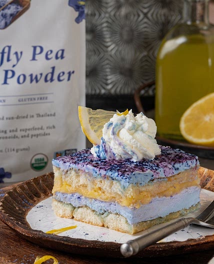 Butterfly Pea Lemon Tiramisu