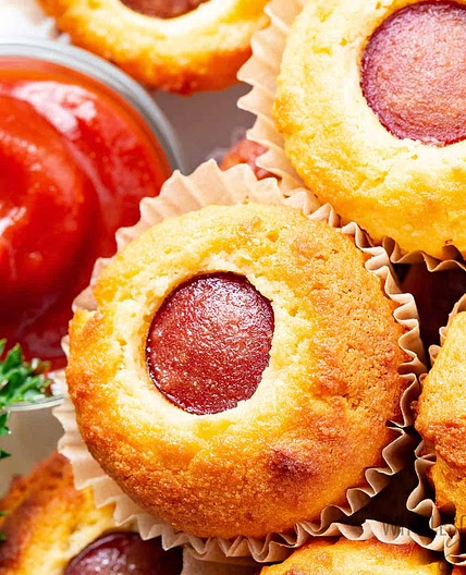 Healthy Corn Dogs (Corn Dog Muffins)