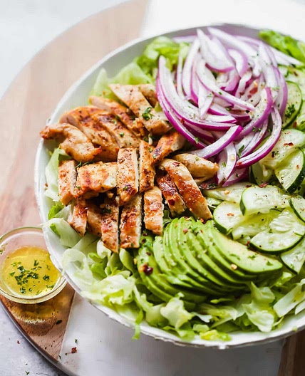 Grilled Chicken Avocado Salad