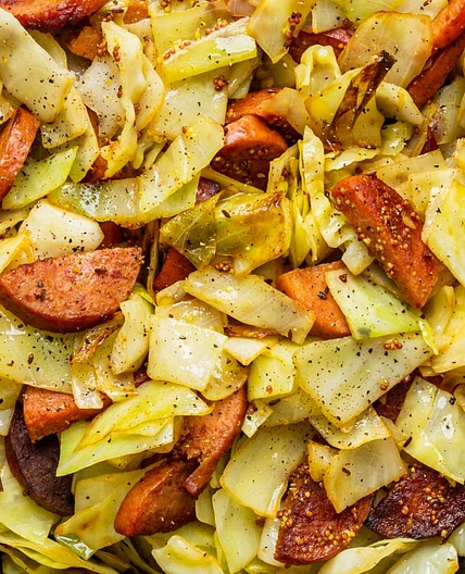 Kielbasa and Cabbage Skillet