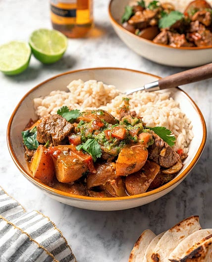 Crock Pot Carne Guisada (Latin Beef Stew)