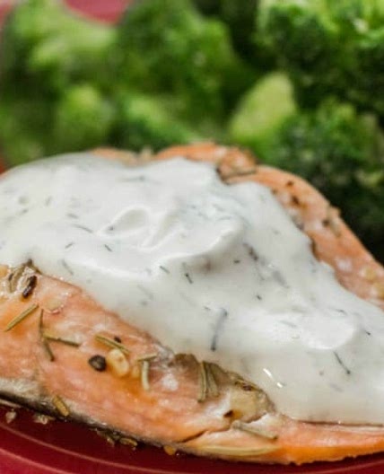 Keto Rosemary Dill Salmon
