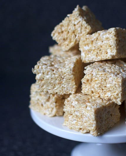 salted brown butter crispy treats