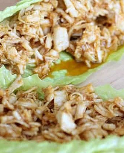 Keto Pulled Chicken Wraps