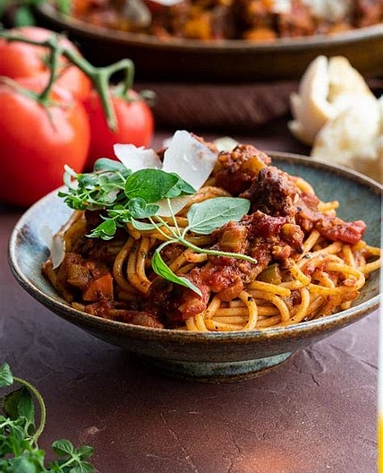 Diabetic & Heart-Friendly Spaghetti Bolognese