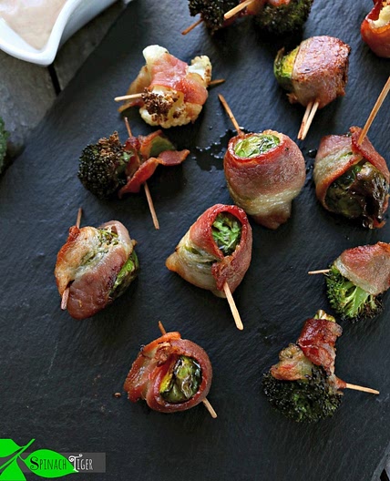 Air Fryer Bacon Wrapped Veggies