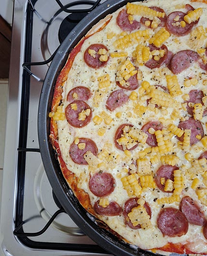 Pizza facil de liquidificador
