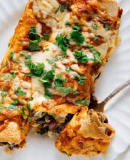 Spinach Artichoke Enchiladas