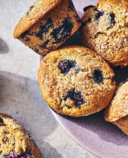 Sourdough Discard Blueberry Muffins